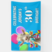 Banderoles Chèvre avec des pétards de fête (Vertical)
