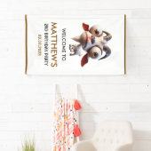 Banderoles Chèvre mignonne Animaux de ferme 2e fête d'anniver (En situation)