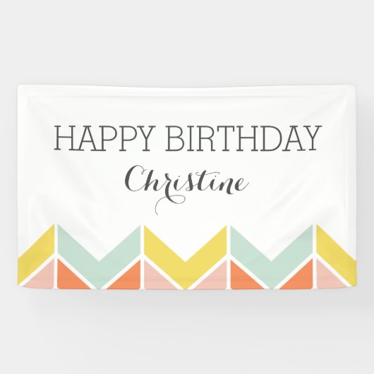 Banderoles Chevron joyeux (Horizontal)