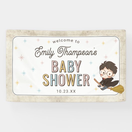 Banderoles Chibi Harry Potter Wizard Baby Shower (Horizontal)