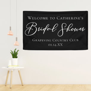 Banderoles Chic Bienvenue Personnalisée pour une Soirée de Ma
