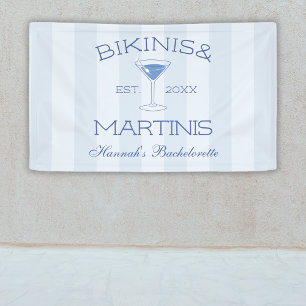 Banderoles Chic Bikinis Et Martinis Beach Bachelorette Party