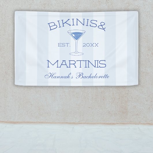 Banderoles Chic Bikinis Et Martinis Beach Bachelorette Party