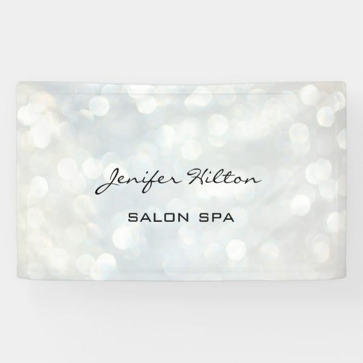 Banderoles Chic bokeh moderne glamour (Horizontal)