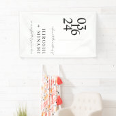 Banderoles Chic Calligraphie Mariage Bienvenue (En situation)