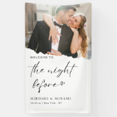 Banderoles Chic Calligraphie moderne Dîner de répétition phot (Vertical)