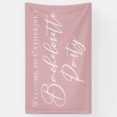 Banderoles Chic Dusty Rose Pink Bachelorette Party Custom (Vertical)