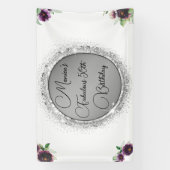 Banderoles Chic Elegant Fabulous 50e anniversaire Customisé (Verticale)