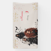 Banderoles Chic glam gothique effrayant filles fête d'anniver (Verticale)