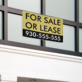 Banderoles Chic Gold à vendre ou à louer Immobilier de luxe (Bâtiment extérieur)