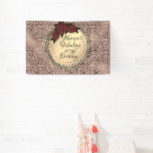 Banderoles Chic Leopard Rose Fabuleux 40e anniversaire (Insitu)