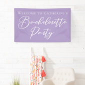 Banderoles Chic Lilac Purple Bachelorette Party Custom (En situation)
