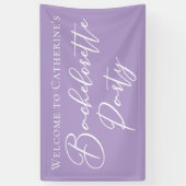 Banderoles Chic Lilac Purple Bachelorette Party Custom (Vertical)