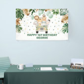 Banderoles Chic Safari Jungle Animaux Blush Floral Baby Girl (Salon professionnel)