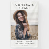 Banderoles Chic Typographie Fêtes Grad Photo Grad Grad (Vertical)