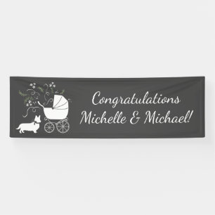 Banderoles Chien Baby shower de Corgi