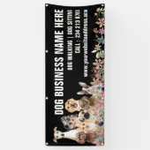 Banderoles Chien botanique floral de Chien Grooming (Vertical)