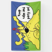 Banderoles Chien d'anniversaire HUH ! Personnalisez (Vertical)