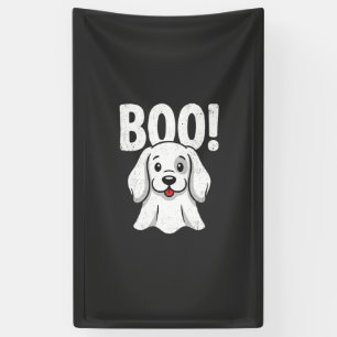 Banderoles Chien d'Halloween Boo Conception de chiot mignon f