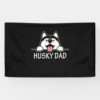 Banderoles Chien Husky Fière