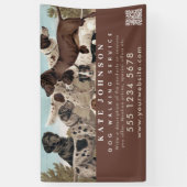 Banderoles Chien Walker Animaux assis Soin animal professionn (Vertical)