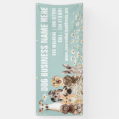 Banderoles Chiens botaniques floraux de la marguerite (Vertical)