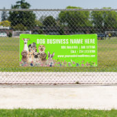 Banderoles Chiens de botanique floraux, Chiens assis (En situation)