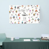 Banderoles Chiens de fête d'anniversaire Pawty mignons (Salon professionnel)