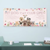 Banderoles Chiens Élevent de mignons chiots Open Party (Salon professionnel)