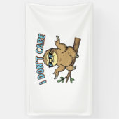Banderoles Chillin' Sloth Je ne me soucie pas Design Essentia (Vertical)