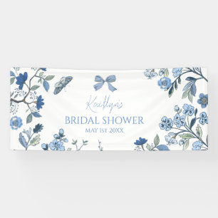 Banderoles Chinoiserie Bleu et Blanc