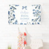 Banderoles Chinoiserie Bleu et Blanc (En situation)