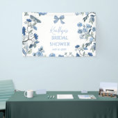 Banderoles Chinoiserie Bleu et Blanc (Salon professionnel)