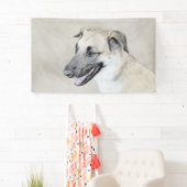 Banderoles Chinook (oreilles d'hélicoptère) Peinture - Chien  (En situation)