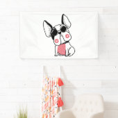 Banderoles chiot mignon (En situation)