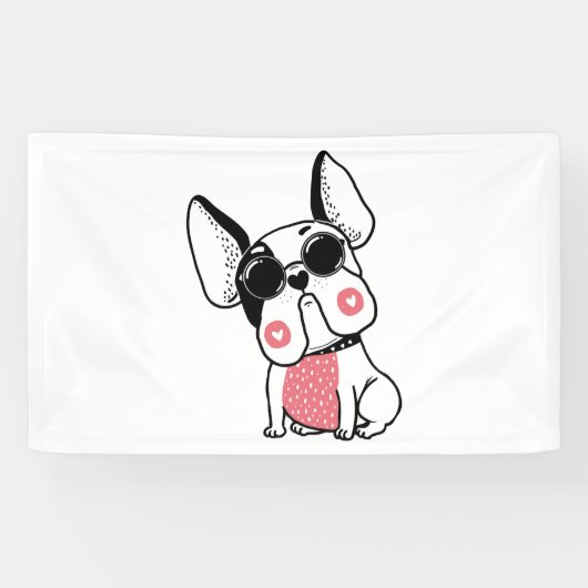 Banderoles chiot mignon (Horizontal)