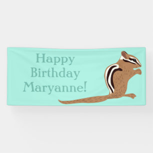 Banderoles Chipmunks Thème Anniversaire fête Personnalisé