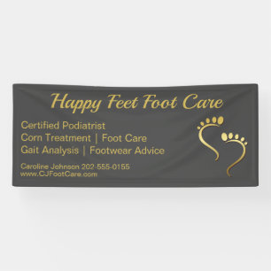 Banderoles Chiropodiste podiatre Pedicure Foot Care Business