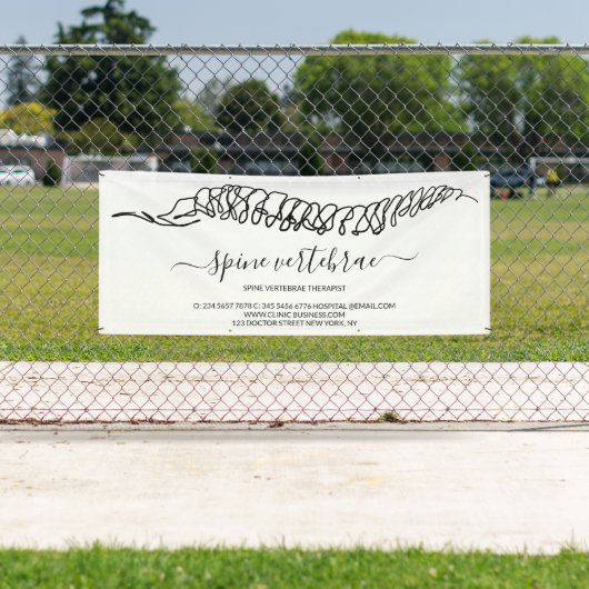 Banderoles Chiropractic Chiropractor Spine Therapist (En situation)