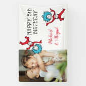 Banderoles Chose Une Chose Deux Jumeaux Anniversaire Ajouter  (Verticale)