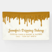 Banderoles Chou de miel Boulangerie Chef Café Écran de gâteau (Horizontal)