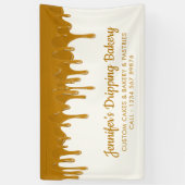 Banderoles Chou de miel Boulangerie Chef Café Écran de gâteau (Vertical)