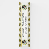 Banderoles Chouette de graduation en dessin mignonne avec Cas (Verticale)