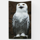Banderoles Chouette des neiges bnrcnm (Vertical)