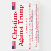 Banderoles Chrétiens contre la protestation d'atout (Vertical)