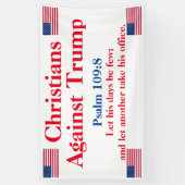 Banderoles Chrétiens contre le psaume Trump 109:8 (Vertical)