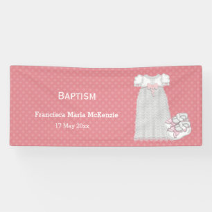 Banderoles Christening * choisir la couleur de l'arrière - pl