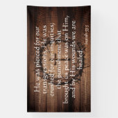 Banderoles Christian Redemption Scripture with Crown of Thorn (Verticale)