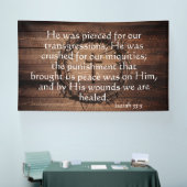 Banderoles Christian Redemption Scripture with Crown of Thorn (Salon professionnel)