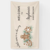 Banderoles Christmas Holiday Gingerbread Baby Shower (Vertical)